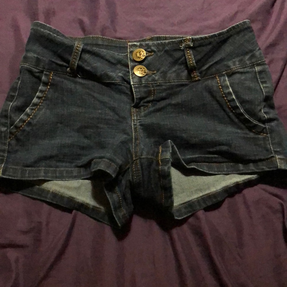 Denim shorts